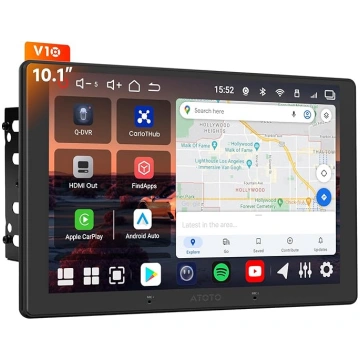 V10 10 collu Android Double DIN radio, 6GB+128GB,