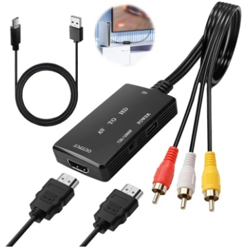 HDMI-zu-Cinch-Konverter, HDMI-zu-AV-Adapter für al