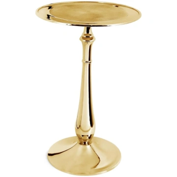 CLEENTABLE Goldener Beistelltisch – 38,1 cm rund x