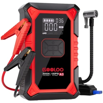 GOOLOO A3 2-in-1 Jump Starter with Compressor