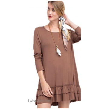 Celian PLUS SIZE Double Ruffle Tunic OR Extender C