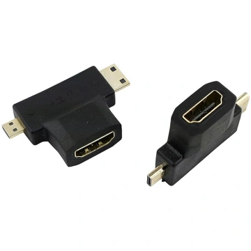 2 Pack 2 in 1 standarta HDMI uz Micro vai Mini HDM
