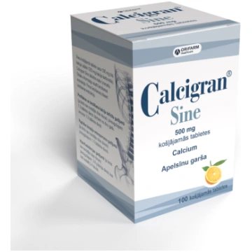 Calcigran Sine 500 mg košļājamās tabletes, N100