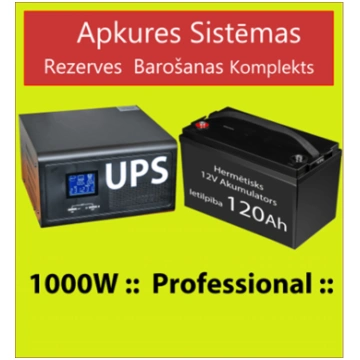 Komplekts: Profesionāls Invertors UPS apkures sist