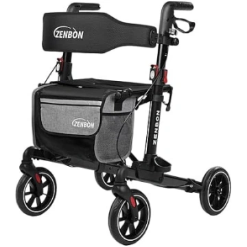 Rullīši senioriem Alumīnija: Rollator: salokāms un