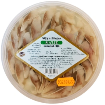 Siļķu filejas Matje gabaliņi 200g/130g Lucki