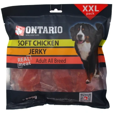 Gardums suņiem – Ontario Soft Chicken Jerky, 500 g