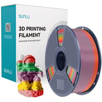 Sunlu PLA Filament (Rainbow) 01