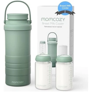 Momcozy pārnēsājams mātes piena dzesētājs lietošan