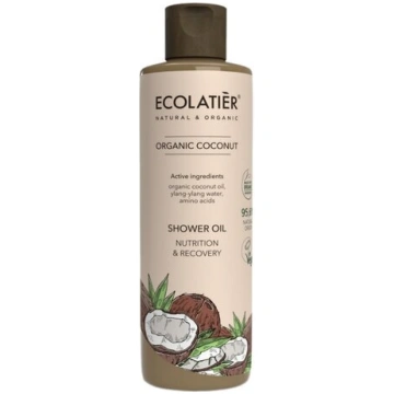 ECOLATIER Ekoloģiska kokosriekstu dušas eļļa “Baro