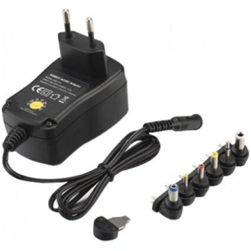 AC/DC ieslēgšanas adapters 3-12 V 0,6 A, spraudnis