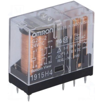 Relay: electromagnetic | DPDT | Ucoil: 24VDC | Ico