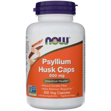Now Foods Psyllium Husk 500 mg - 200 kapsulas