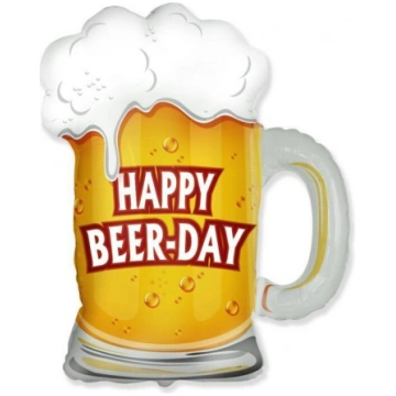 Folija balons "Alus - Happy Beer-Day", 65cm x 68 c