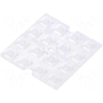 LED lens | square | Mat: PMMA plexiglass | transpa