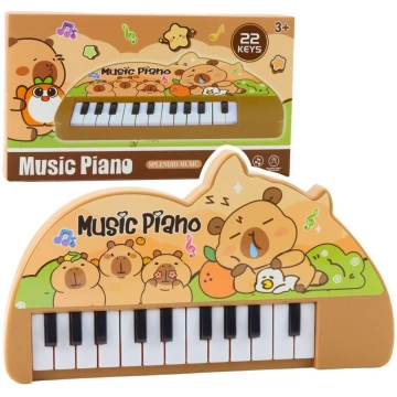 LeanToys Pianinko Muzyczne Dla Dzieci Kapibara Min