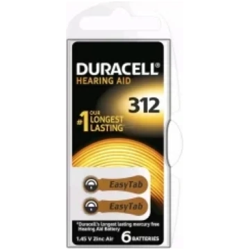Baterija Duracell Hearing Aid 312 (A312)