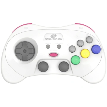 Retro-Bit - SEGA Saturn PRO Controller - White RET