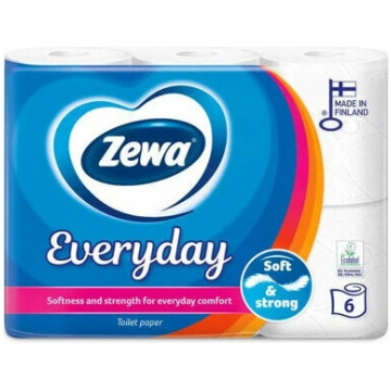 Tualetes papīrs Everyday 6r., Zewa