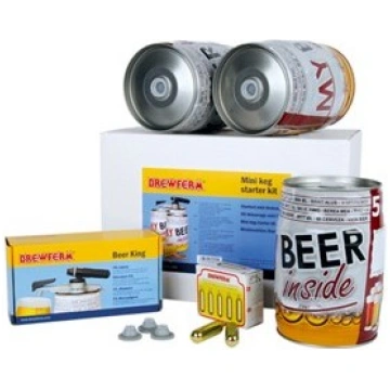 Komplekts dzērienu izliešanai - alus muciņas