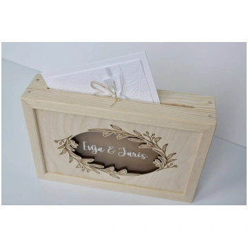 Personalizēta kāzu aplokšņu kaste