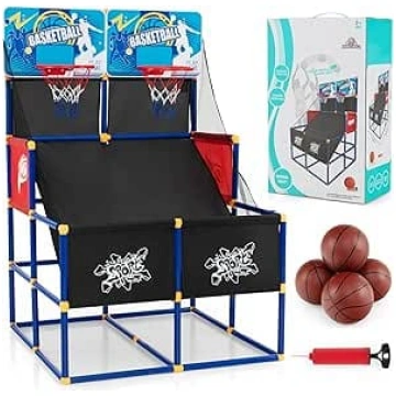 FANTASK bērnu basketbola mašīna, 2 spēlētāju arkād