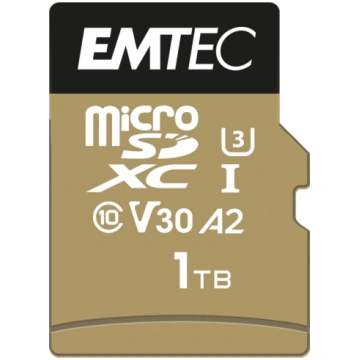 Emtec MicroSDXC 1TB UHS-I U3 V30 A2 SpeedIN Pro T-