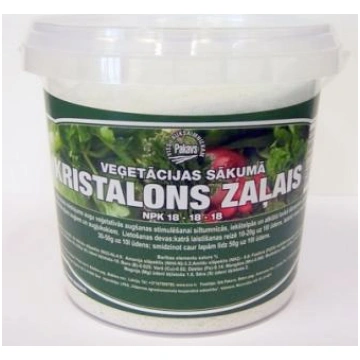 Kristalons zaļais 1kg NPK 18-18-18