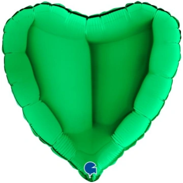Folijas balons "Sirds" zaļš 45 cm