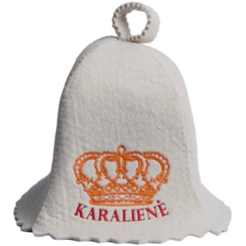 Pirts cepure - KARALIENĖ, balta