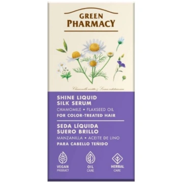 Šķidrais zīda serums krāsotiem matiem GREEN PHARMA