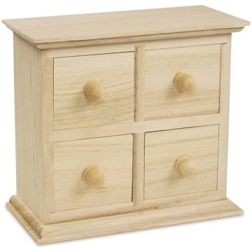 Wooden Mini Chest of Drawers with 4 Drawers ANEB00