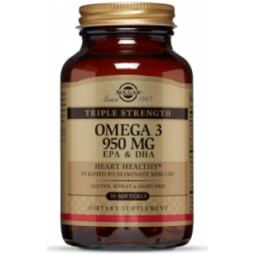 Triple Strength Omega-3 950 mg Solgar 50 softgels