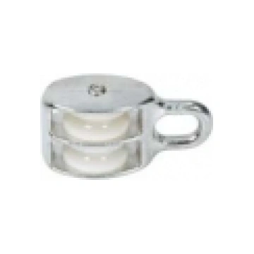 Pulley 12x50mm double wheel galv/nylon