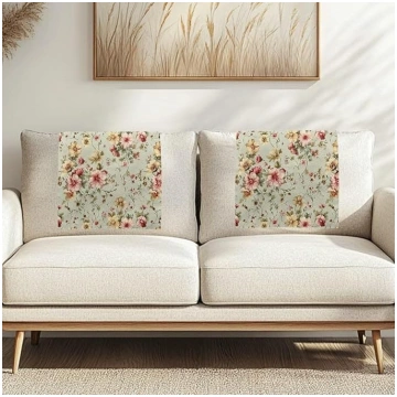 Headrest Covers Vintage Floral Pattern Non-Slip So