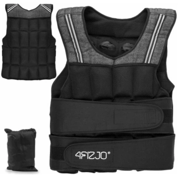 4Fizjo svaru veste treniņiem 30 kg, melna - weight