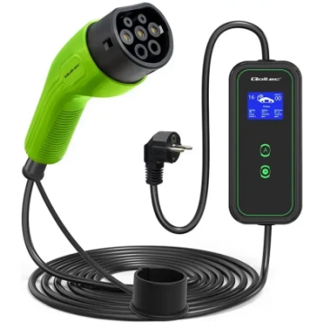 Qoltec Mobile charger for EV 2-in-1 Type2 | 3.5kW