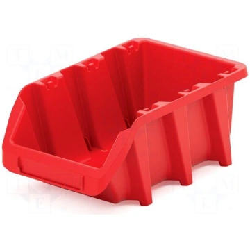 Container: cuvette | red | long | 198x118x84mm | K