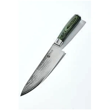 HexClad Kochmesser, 20 cm Japanische Damastklinge