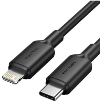 CABLE USB-C TO LIGHTNING/1M BLACK LAKBF VENTION