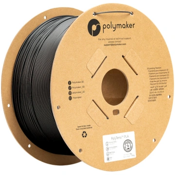 Polymaker PolyTerra PLA - 3kg - 1.75mm - Charcoal 