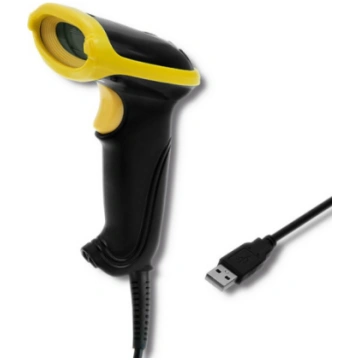 Qoltec 50867 Laser reader 1D | 2D | USB | Black 50
