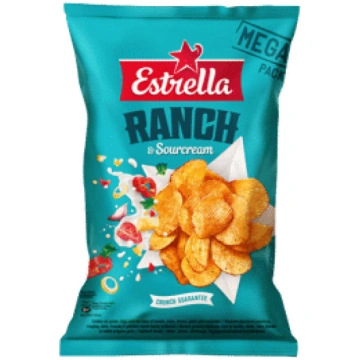 Čipsi ESTRELLA Ranch skābā krējuma 250g