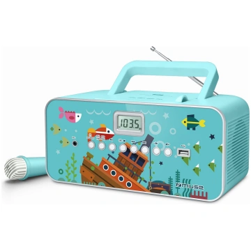 Muse | M-29KB | Portable radio CD/MP3 player with 