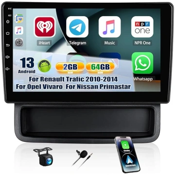 CAMECHO 2+64G 10 collu autoradio priekš Renault Tr