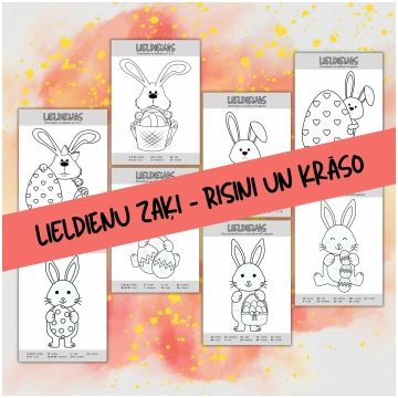 Risini un krāso | Lieldienas | Zaķi - Mācību mater