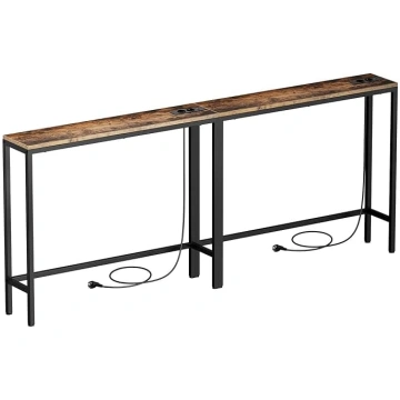 Generisch 2 x Slim Console Table with European Soc