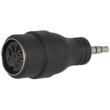 Adapter; DIN 5pin socket,Jack 3.5mm plug; 180°,ste