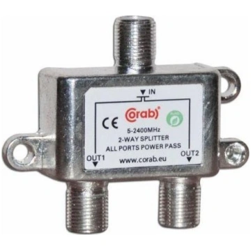 Corab Sadalītājs Signāla Splitter 5-2400mhz 2 Izej