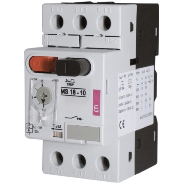Dzinēja starteris ETI MS18, 2.2 - 2.5 kW, 4.0 - 6.